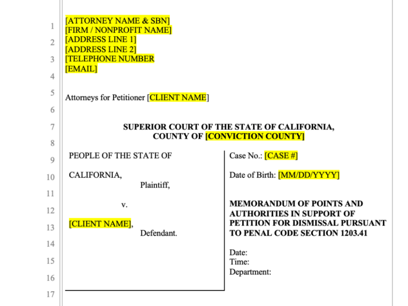 SB 731 Expungement - Anti Recidivism Coalition